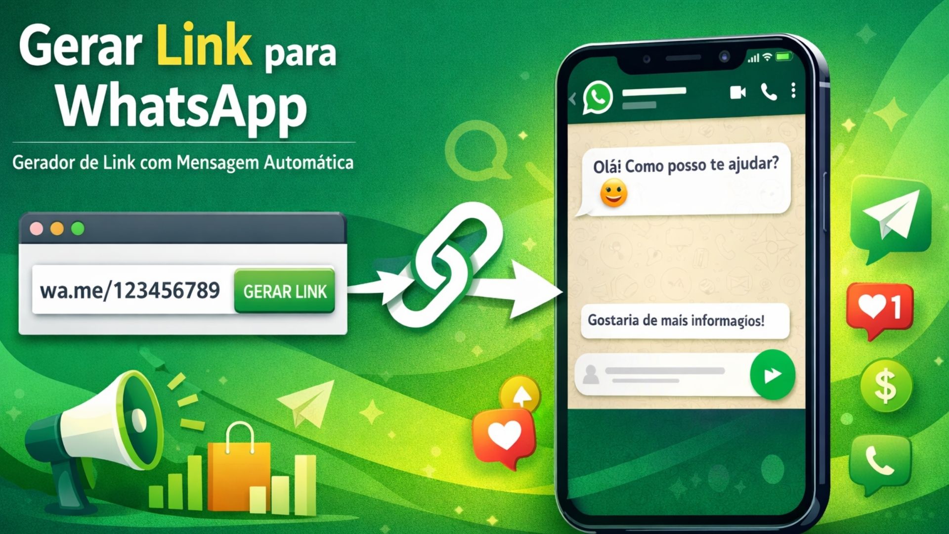 Gerar Link para WhatsApp: Criador Gratuito com Mensagem Personalizada