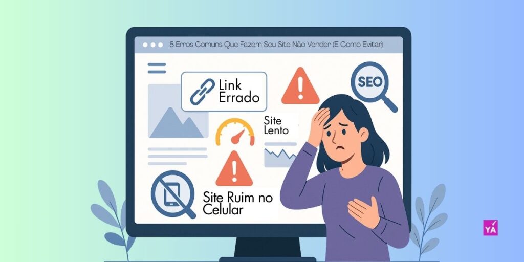 8 Erros Comuns Que Fazem Seu Site Não Vender (E Como Evitar)