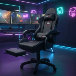 Cadeira De Escritório Gamer Mulltx Ergonômica cor preta