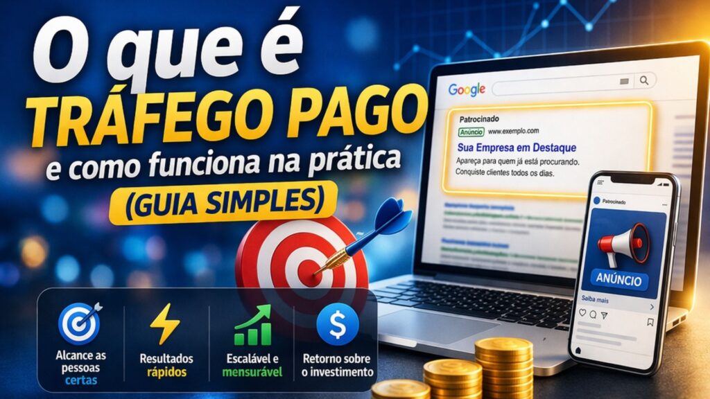 anúncios pagos aparecendo no google